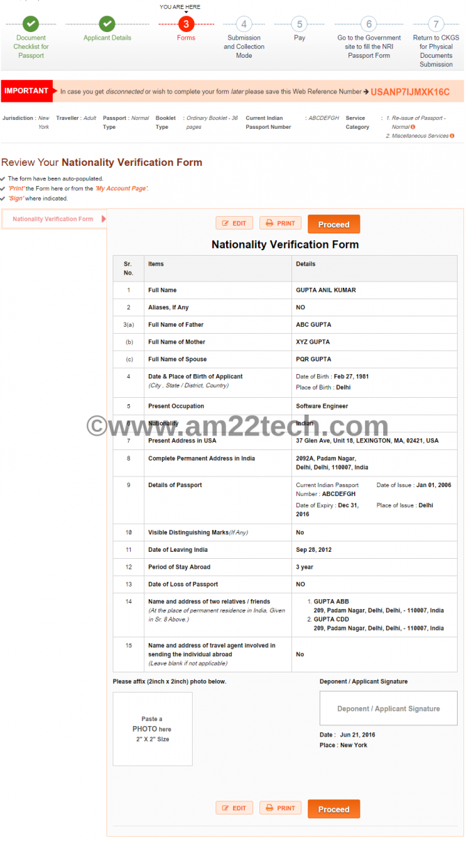 sample application india form passport Indian years USA Cox passport Renew in by after 10 Kings