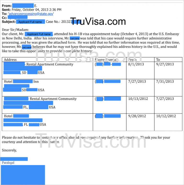 Visa Approved Status Admin Processing Form 221g Solution Guinguette Marais Poitevin 6054