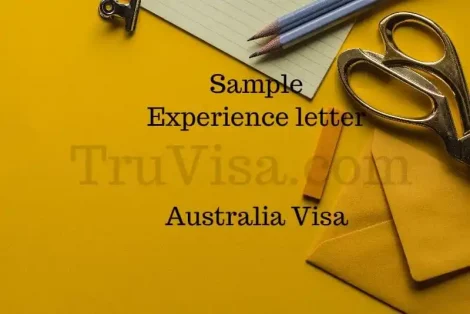 Sample Experience Letter for Australia 189 Visa Assessment