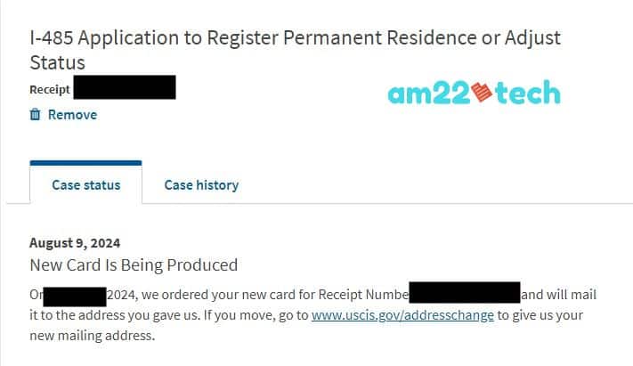 i-485 new card is being produced status means green card is approved