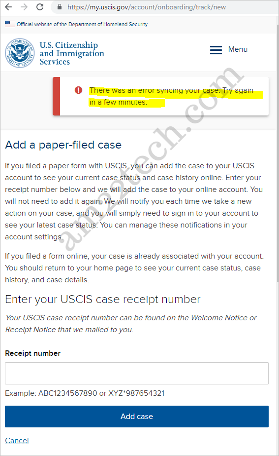 uscis case status check