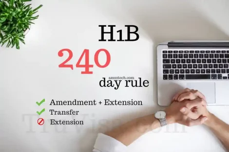 H1B amendment + extension, transfer can work after 240 days