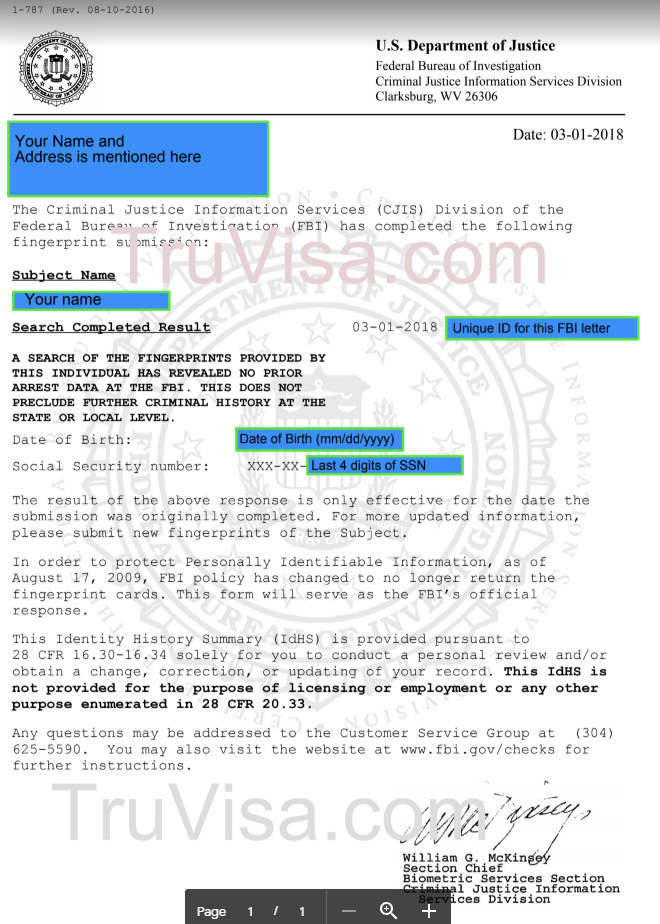 Sample Fbi Police Verification Letter