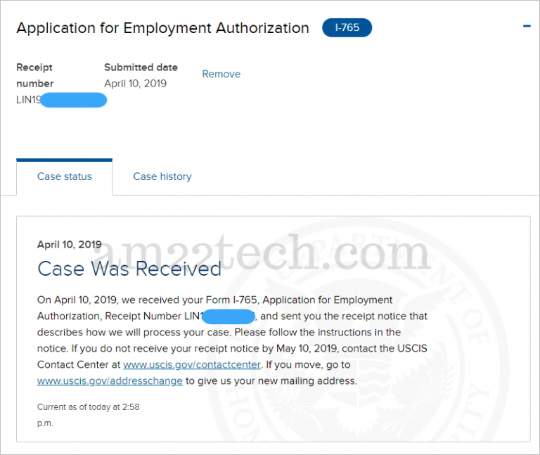 dhs trip case status