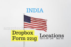 US visa Dropbox locations India