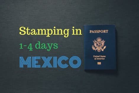 Stamping in Mexico processing time