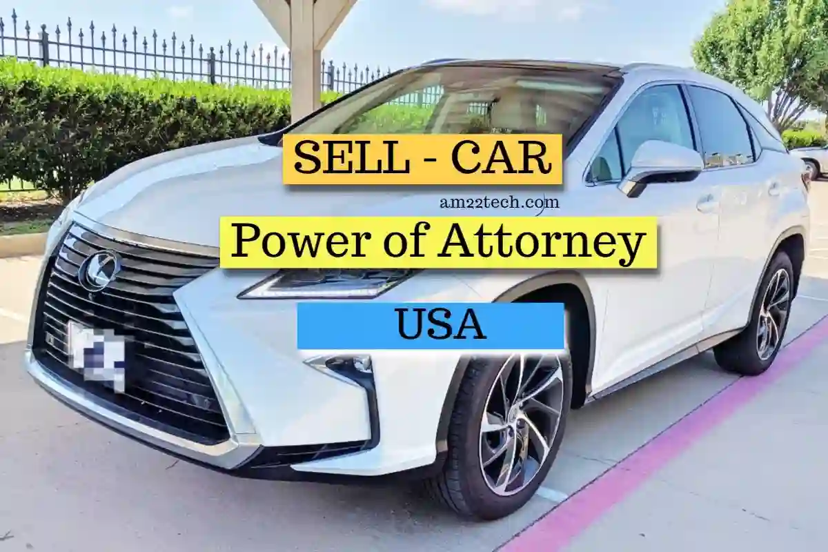 Sell car using power of attorney in USA