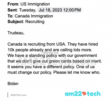 Canada H1B open work permit sarcasm