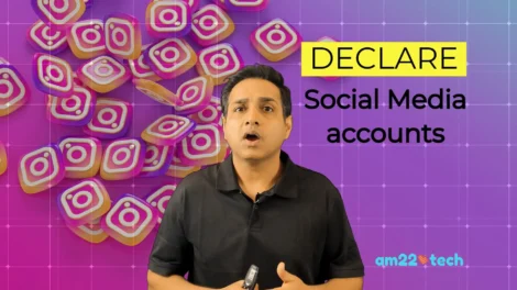 Social media accounts declaration on USCIS forms